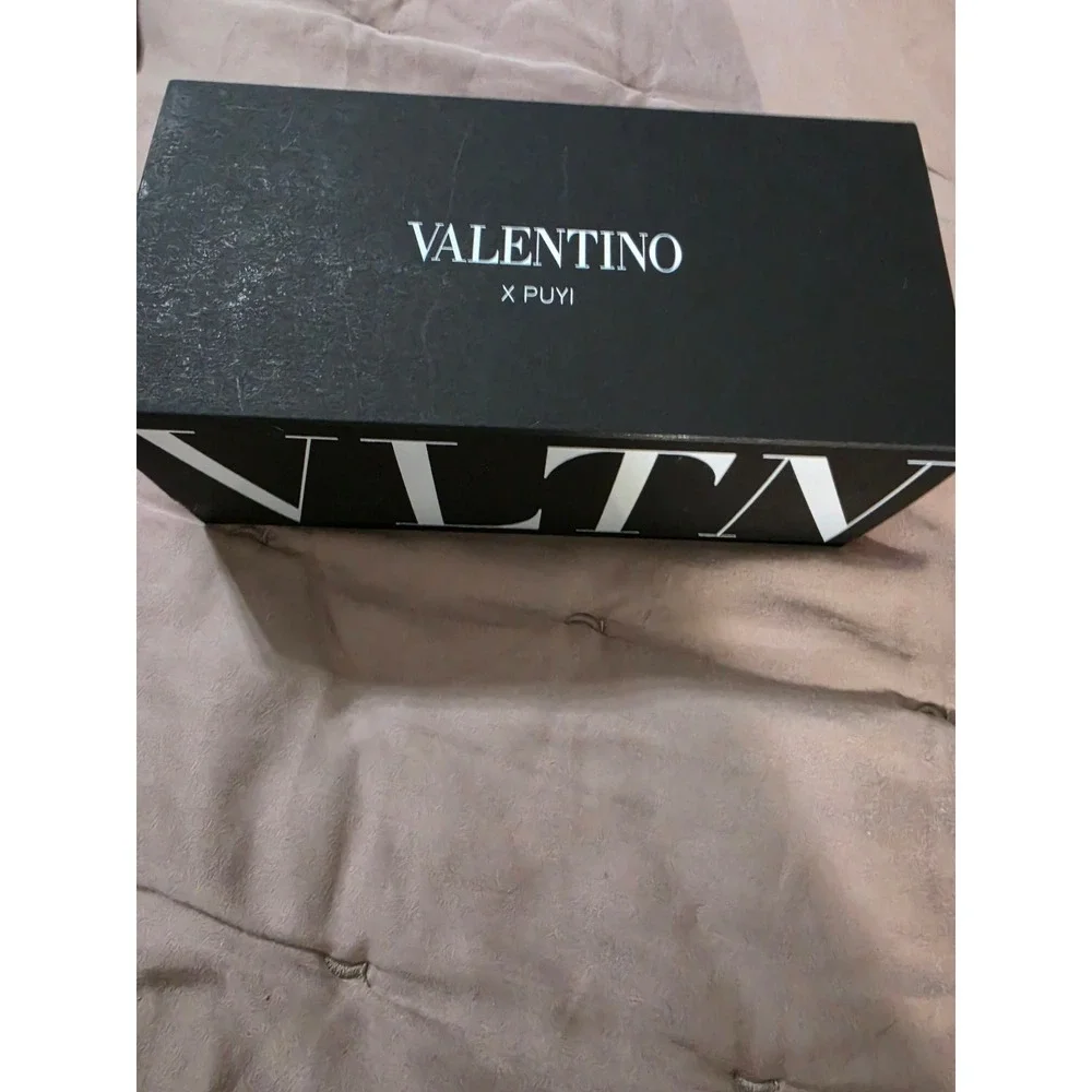 Valentino x Puyi VLTN Square Sunglasses Black Acetate Rockstud VA4080